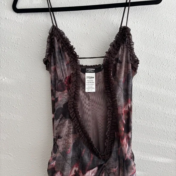 Jaded London Black and Purple Mini Dress - Picture 4 of 8